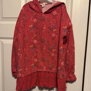 Matilda Jane girls Floral Red Kids Hoodie